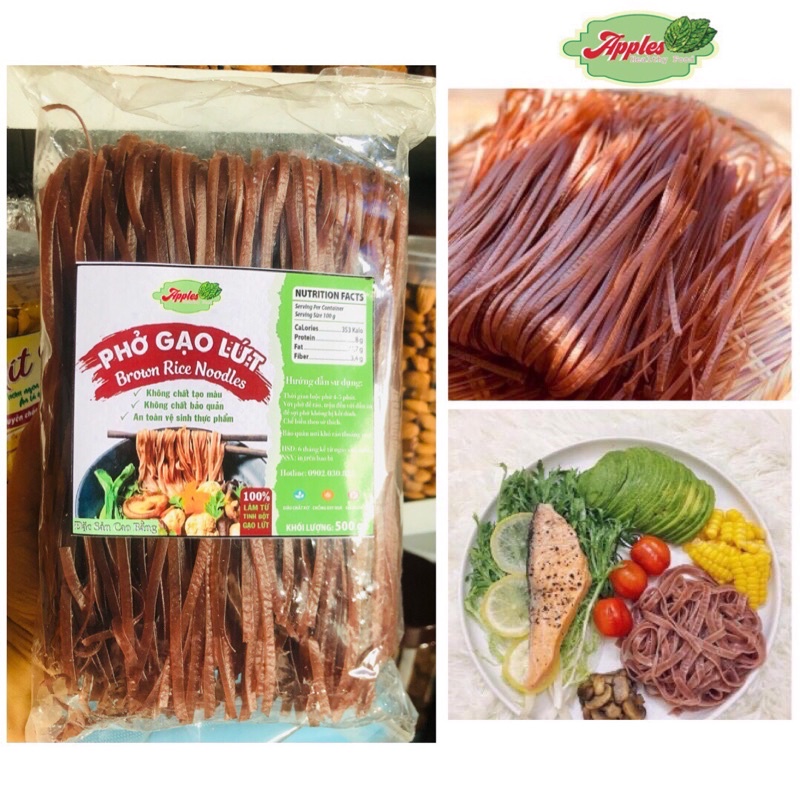 [Ưu đãi] Phở Gạo Lứt EAT CLEAN - ăn kiêng - ăn chay - giảm cân gói 500gr