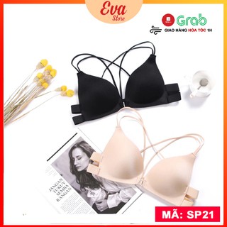 [FREESHIP 50K] Áo Ngực Nữ Su Dây Mảnh Cài Trước Gân Tăm Đan Dây Chéo Lưng Nâng Ngực Cực Hot Gợi Cảm_EVASTORE_SP21