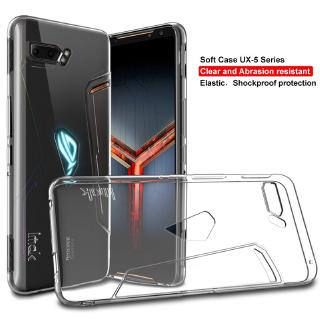 IMAK Ultra thin Clear Soft TPU Case Asus ROG Phone II ZS660KL Rog Phone 2 Back Cover Free Phone Ring