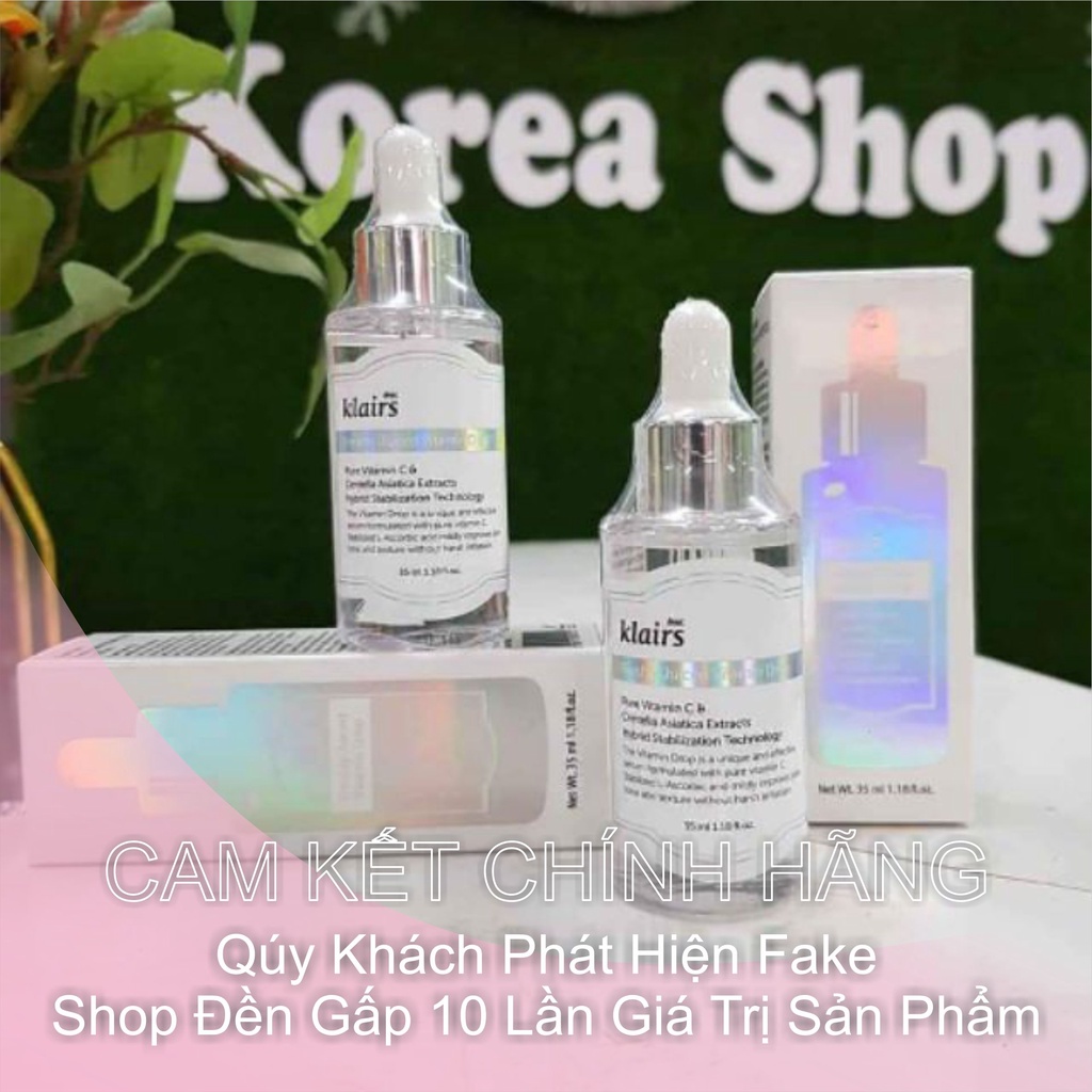 Serum vitamin C Klairs dưỡng trắng giảm thâm sạm mềm mịn cho da từ Klairs Freshly Juiced Vitamin Drop