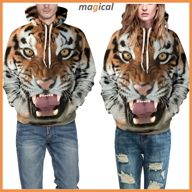 Áo hoodie họa tiết hình hổ 3D thiết kế độc đáo | BigBuy360 - bigbuy360.vn