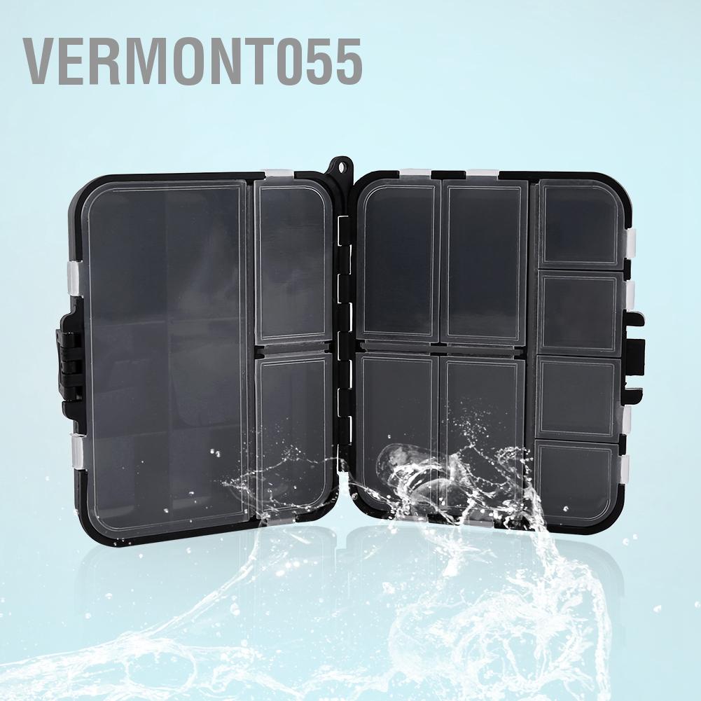 Hot Deals26 Individual Compartments Portable Fishing Baits Durable Plastic Storage Box BlackSpot ExpressVermont055