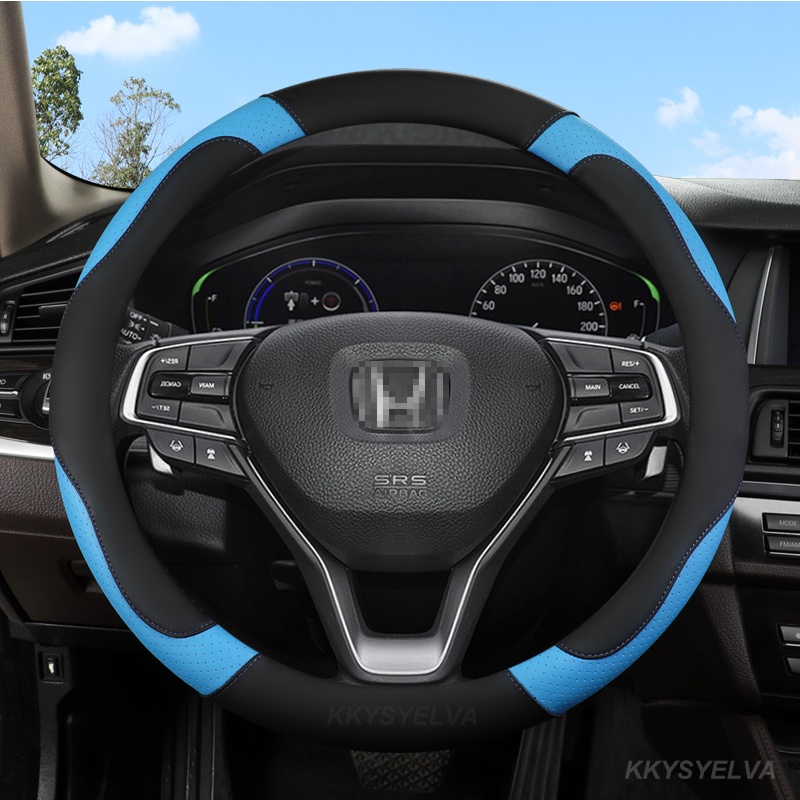 Bao Da Bọc Vô Lăng Xe Hơi Honda City Civic Jazz BRV Mobileio HRV Stream Accord 38cm