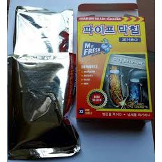 Bộ 2 hộp gồm 4 gói bột thông tắc đường ống tẩy rửa Mr Fresh (Hàn Quốc)