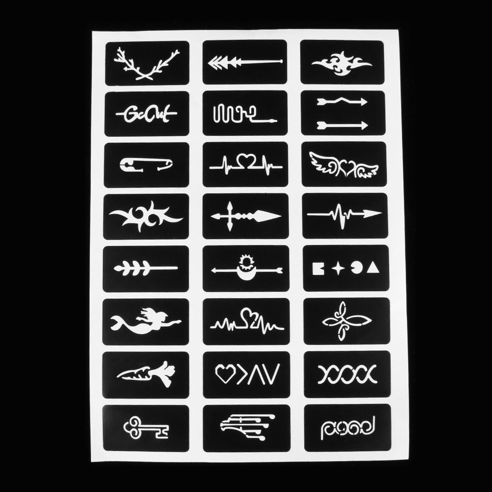 MELODG Set 105 Sticker Dán Hình Xăm Tạm Thời Họa Tiết Hoạt Hình