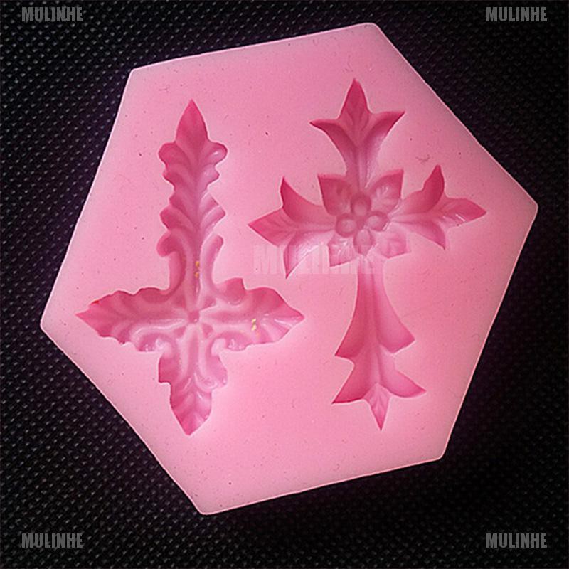 Khuôn Silicone Tạo Hình Chữ Thập Trang Trí Bánh