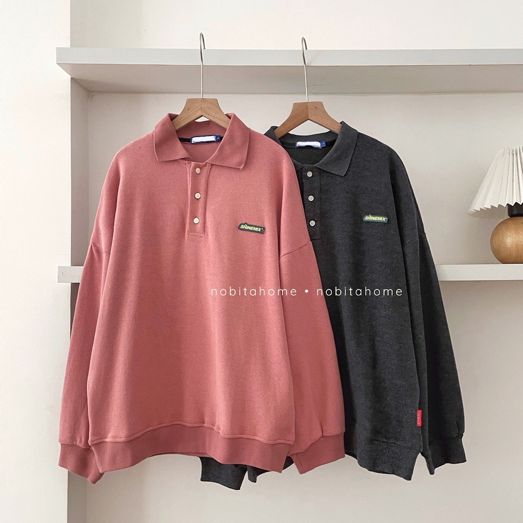 NOBITA HOME - ÁO THUN POLO TAY DÀI SHINEMIX