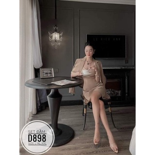 (Bigsize 60-90kg) Set đầm và khoác