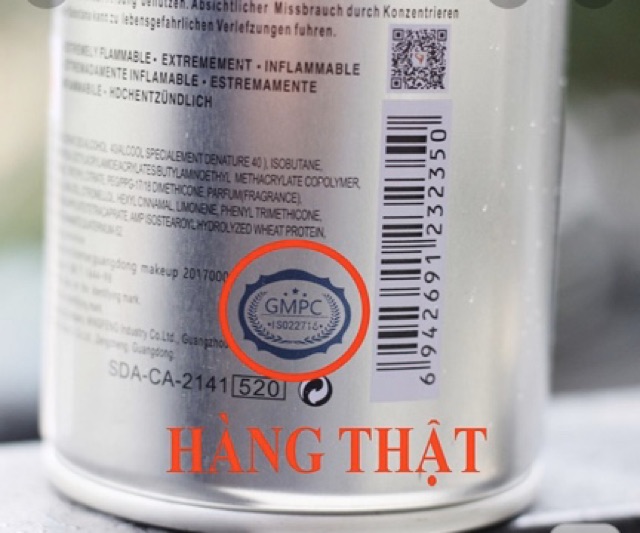 Gôm xịt tóc butterfly shadow chính hãng 320ml