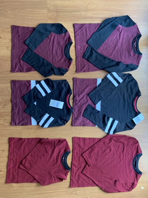 Set 3 áo bé trai Tu Auth size 3,4,5,6,7,8,9,10,11,12y