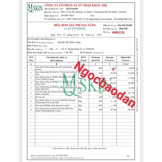 Serum B5 Phục Hồi Da Nhân Sâm MQ