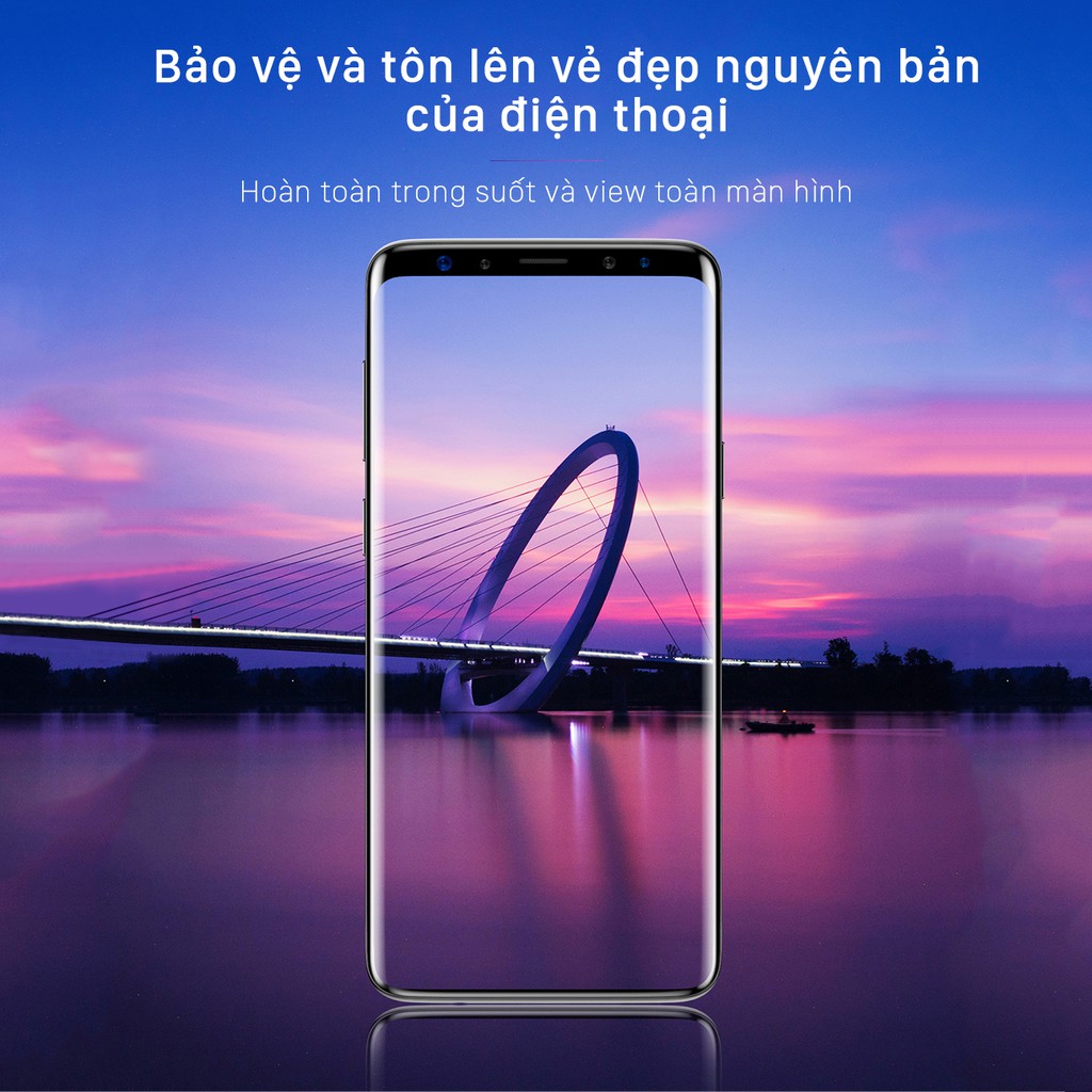 Kính cường lực Samsung Galaxy S8/S9 Baseus - bảo vệ toàn diện