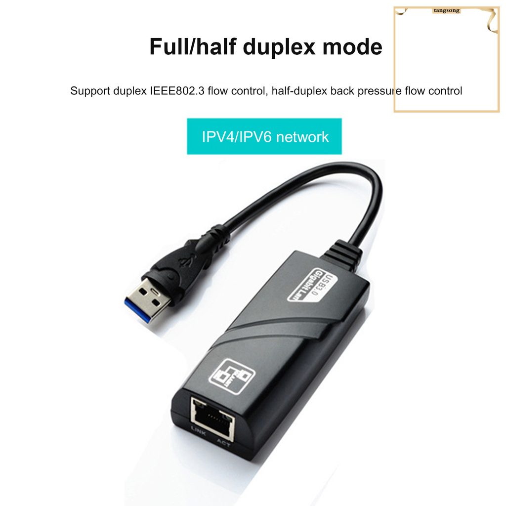 Cáp Chuyển Đổi Usb 3.0 Sang Rj45 Gigabit Ethernet 10 / 100 / 1000mbps