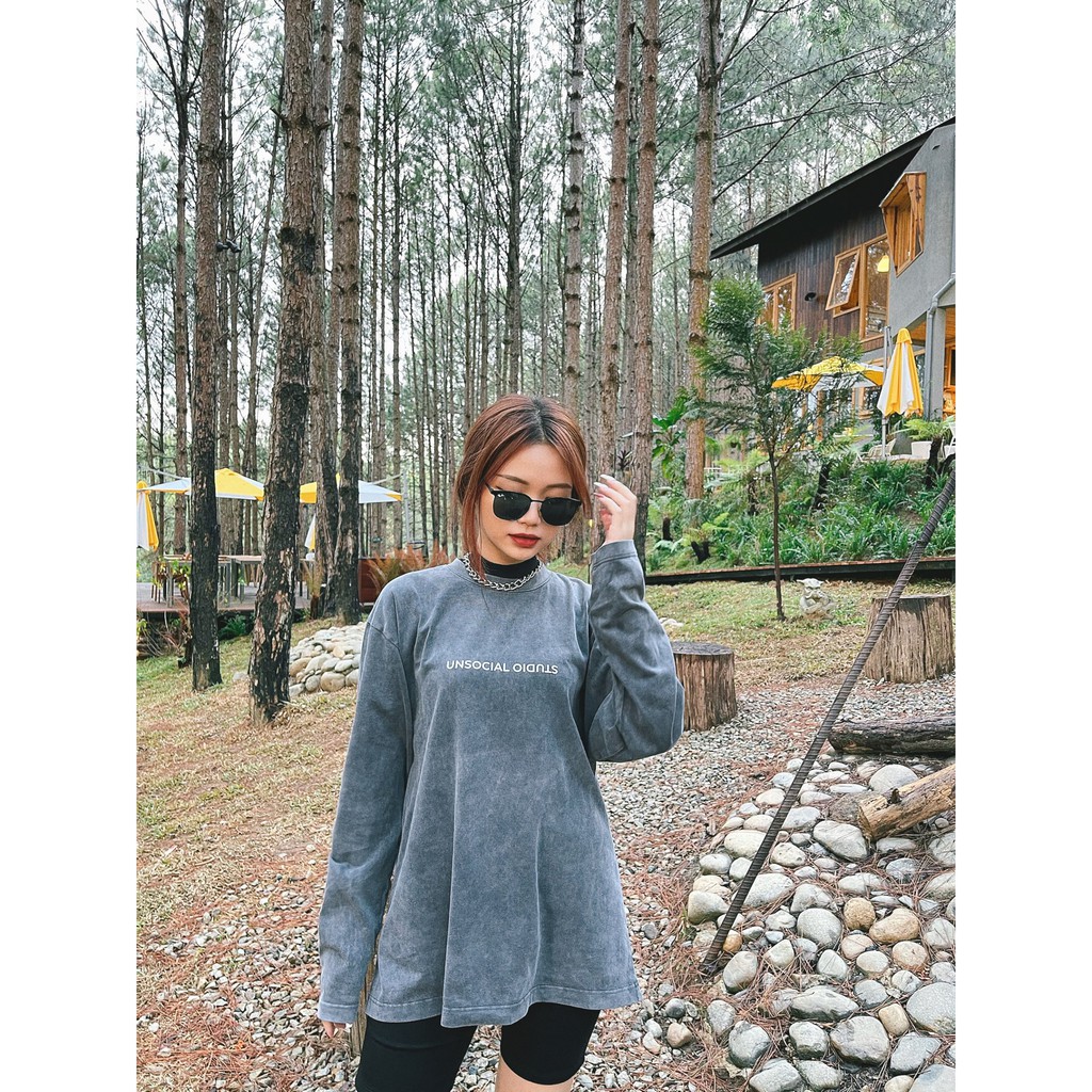 Áo Tay Dài UNSOCIAL VINTAGE WASH LONG SLEEVE TEE