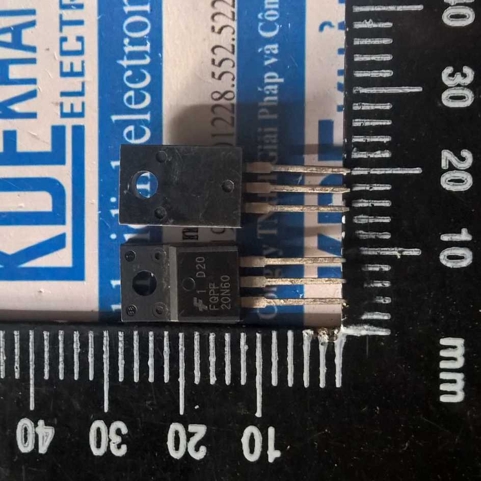 3 con FQPF20N60 20N60C FQP20N60C 20N60 TO-220F / TO-220 20A 600V N-CH MOSFET kênh N kde1575
