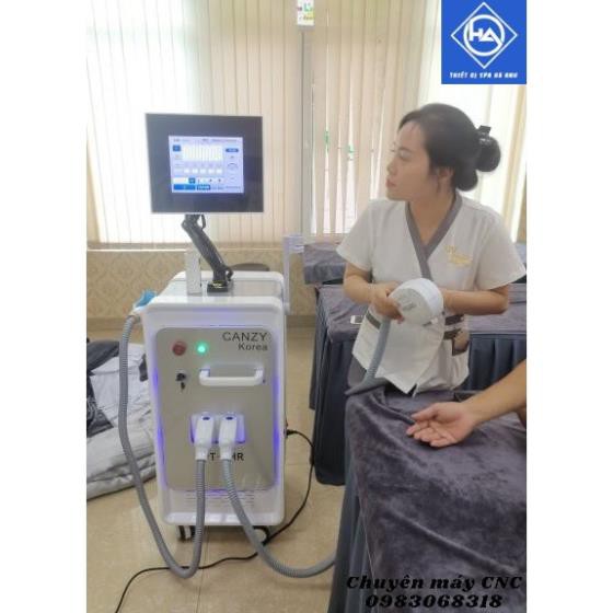 Máy triệt lông xóa xăm laser Canzy Korea công suất lớn bổ sung thêm Xung triệt lông