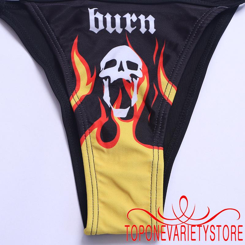 Set đồ tắm họa tiết đầu lâu lưng thấp quyến rũ dành cho nữ
 | BigBuy360 - bigbuy360.vn