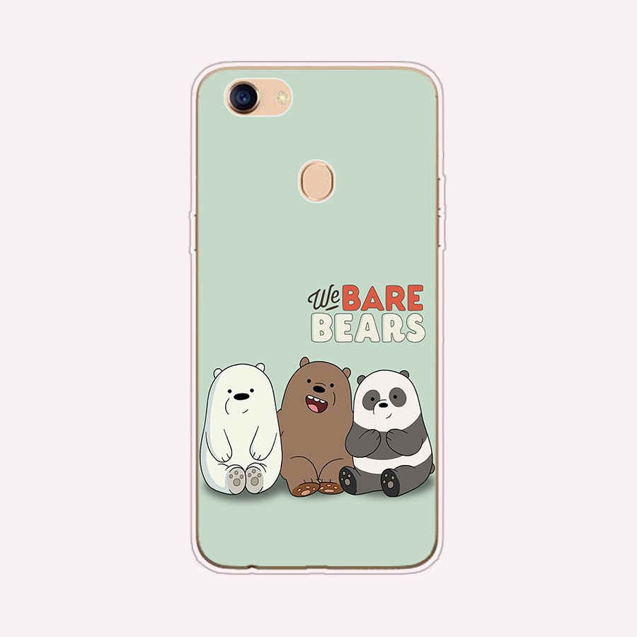 Ốp silicon Mềm In Hình We Bare Bears Đáng Yêu Cho Oppo A39 A57 Reno 2 A12 A83 F5 F7 A73