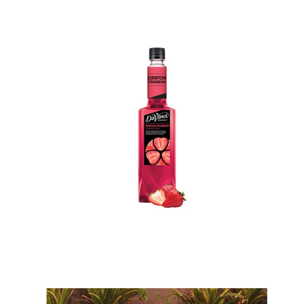 Siro Dâu tây Davinci Gourmet (European Strawberry syrup) - chai 750ml  - Hàng chính hãng