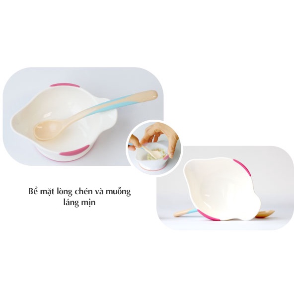 Bộ bát và thìa ăn dặm Richell RC21061