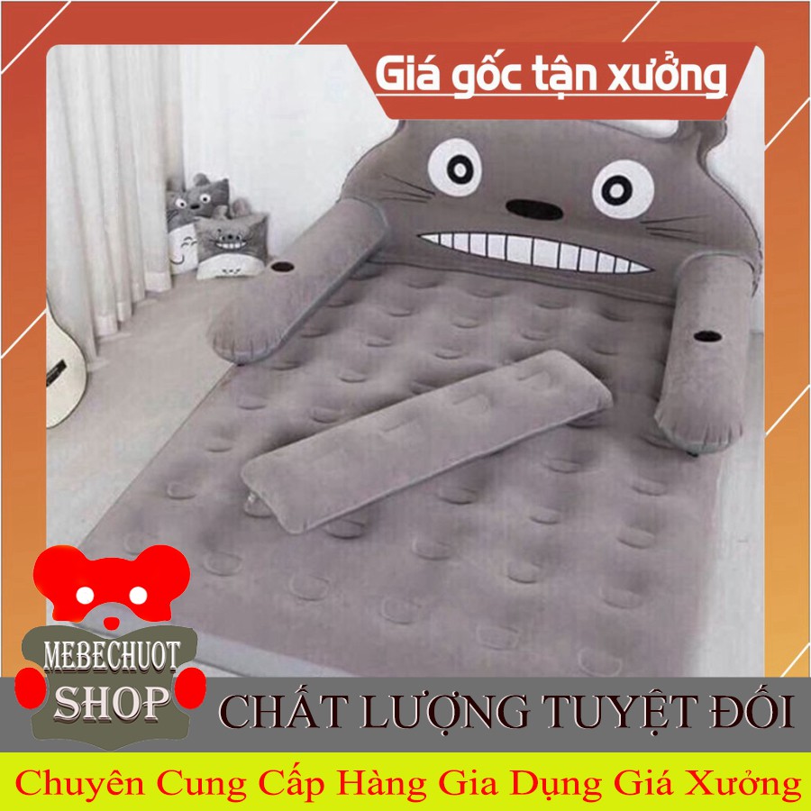 [ sale mùa hè] Giường hơi hình thú cao cấp tặng kèm bơm điện 2chiều và gối ôm .