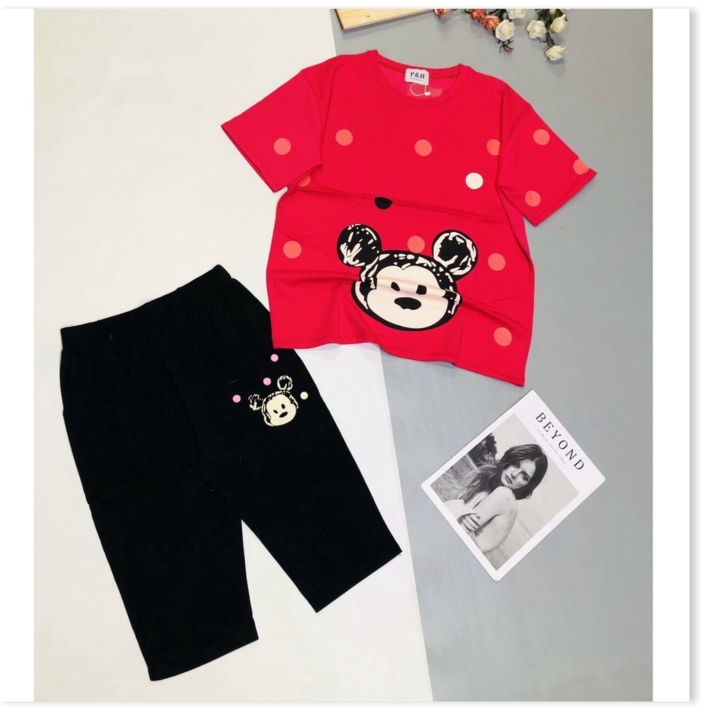 ĐỒ BỘ MẶC NHÀ NỮ QUẦN LỬNG ÁO THUN HỢP THỜI TRANG KOKO MI STORE