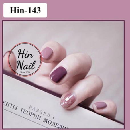 móng tay giả ngắn kèm keo dán đính nhũ cao cấp Hin Nail