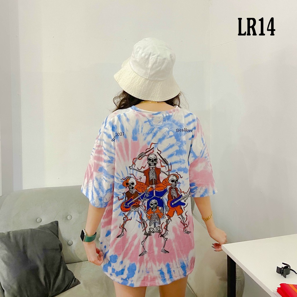 Áo thun loang màu 𝑭𝒓𝒆𝒆𝒔𝒉𝒊𝒑 Áo phông unisex LR14 {nhiều mẫu} vải cotton xượt poli co giãn thấm hút tốt, không xù lông