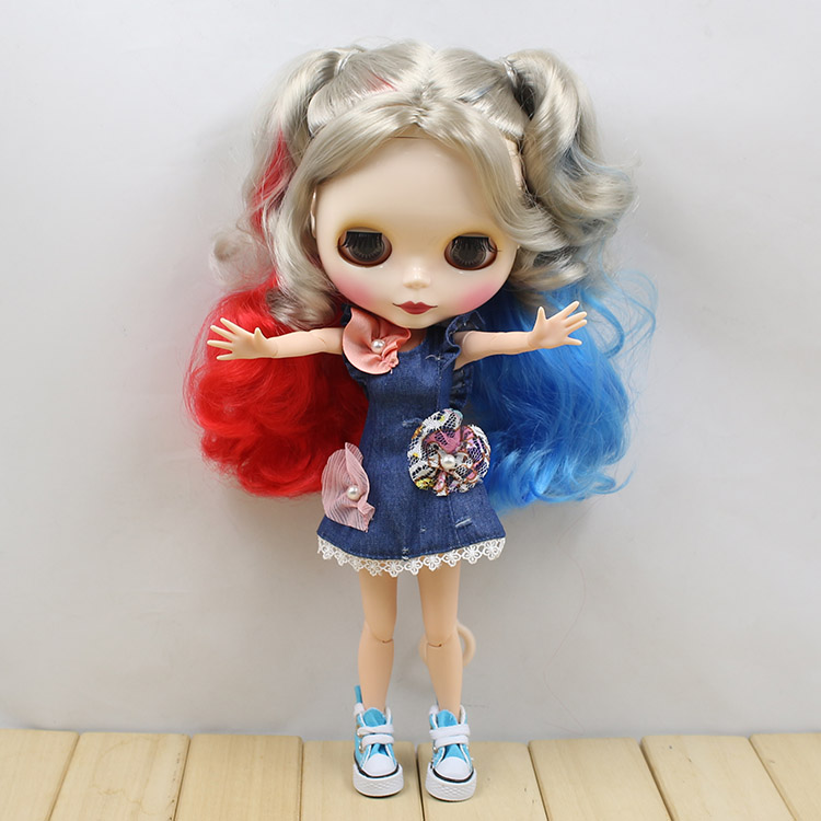 ICY DBS Little Doll Halloween Clown Colorful Little Cloth Gemini Optional 19 Joint Body Suitable for Changing Makeup