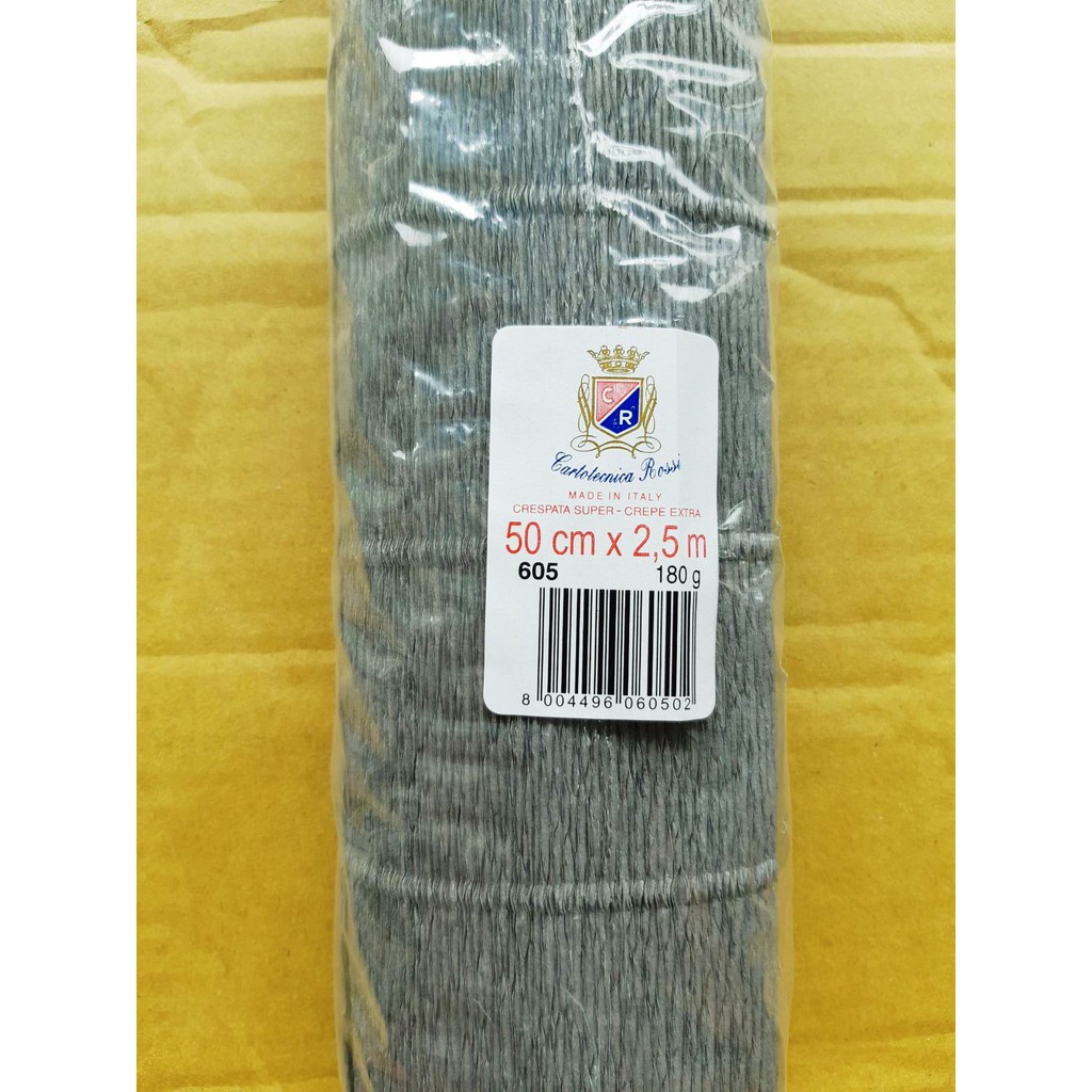 Giấy nhún ý 180gr 605 màu đỏ xám - 1 cuộn