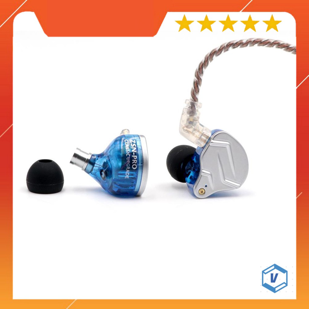 Tai nghe KZ ZSN PRO X siêu bass cực khủng, hàng cao cấp 2021, có mic đàm thoại FULL BOX