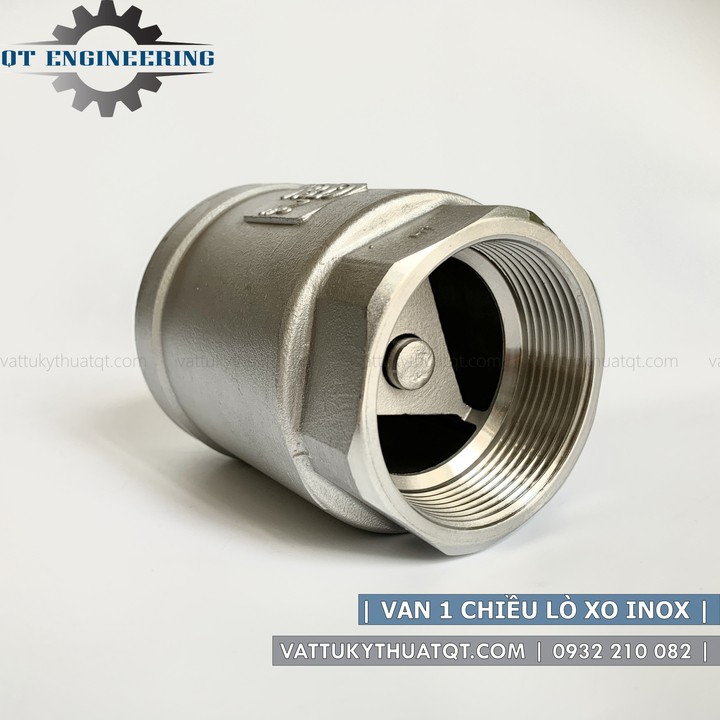 Van 1 Chiều Lò Xo Inox 304 Nối Ren | DN15-DN50