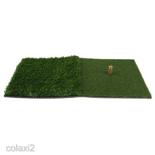 Backyard Golf Mat 24'' x 12'' Hitting Pad Practice Tee Holder Grass Indoor