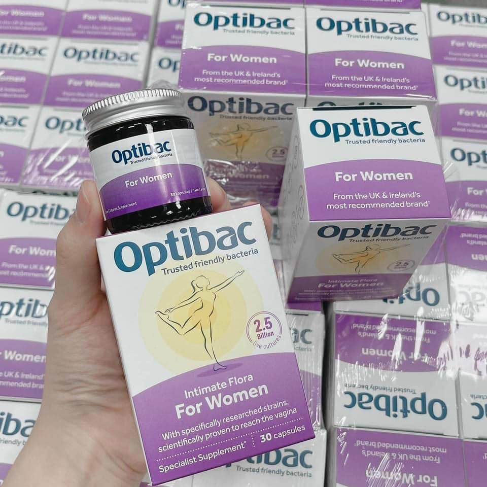 Optibac tím for women 30 viên mẫu mới chính hãng