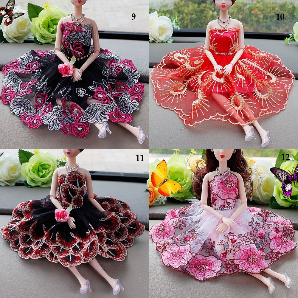 Bộ đầm công chúa đồ chơi búp bê 30cm 12 kiểu