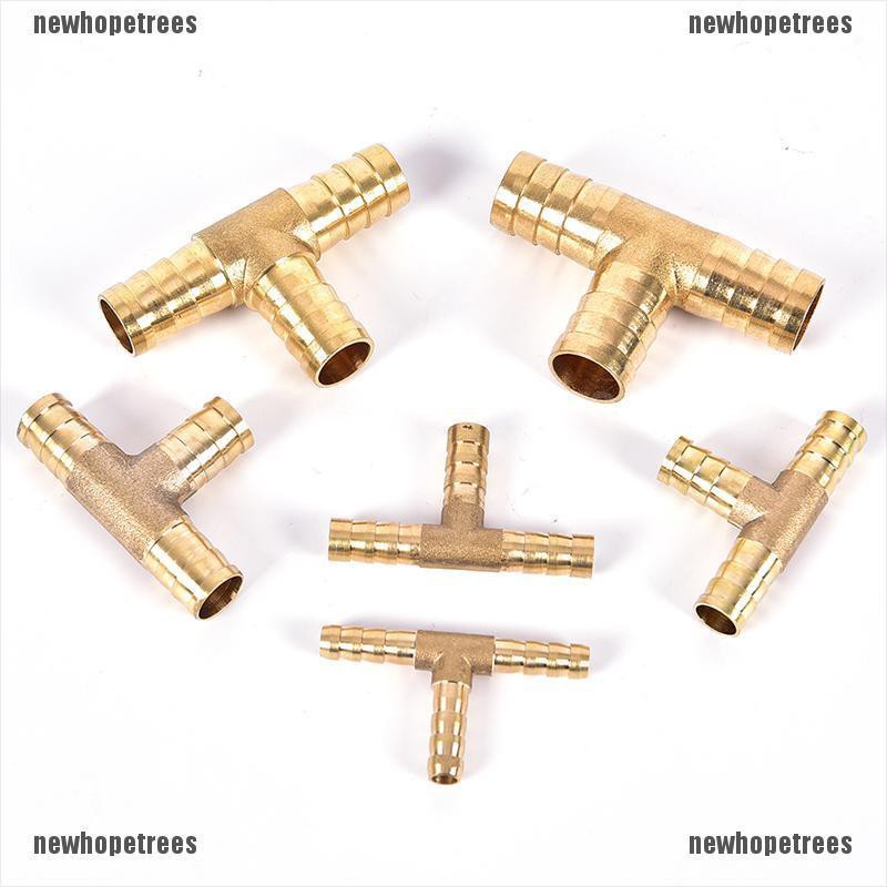 1 Đầu Nối Ống Nhiên Liệu 3 Chiều 6~16mm Bằng Đồng Thau