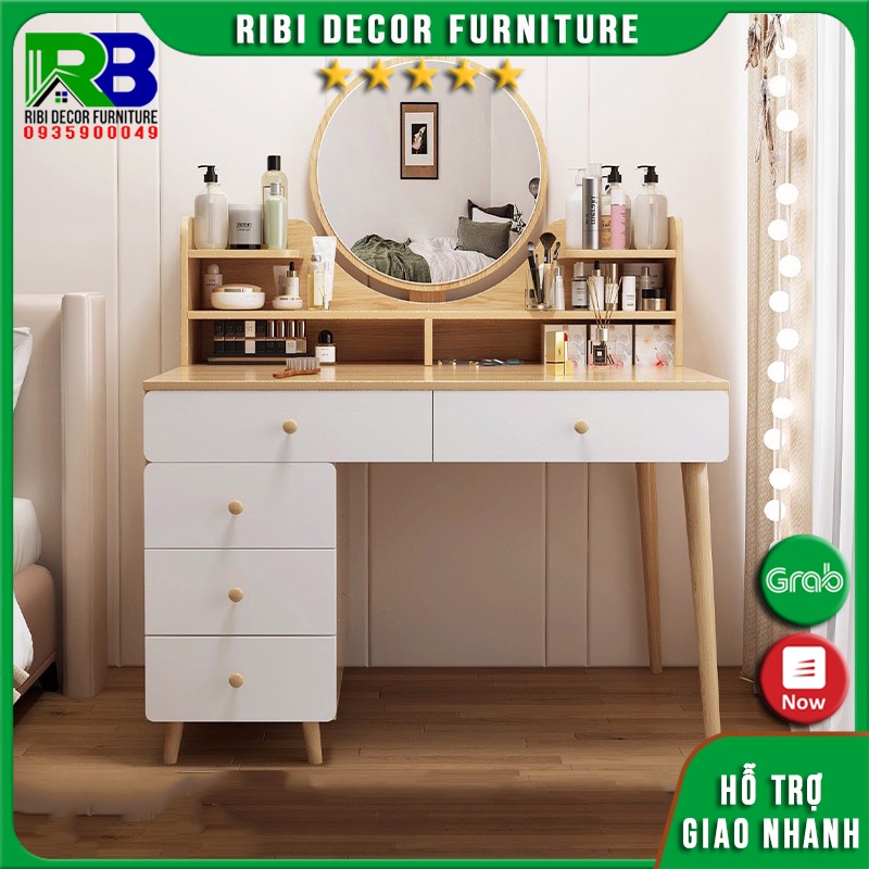 Bàn trang điểm gỗ phong cách Bắc Âu sang trọng BTD321