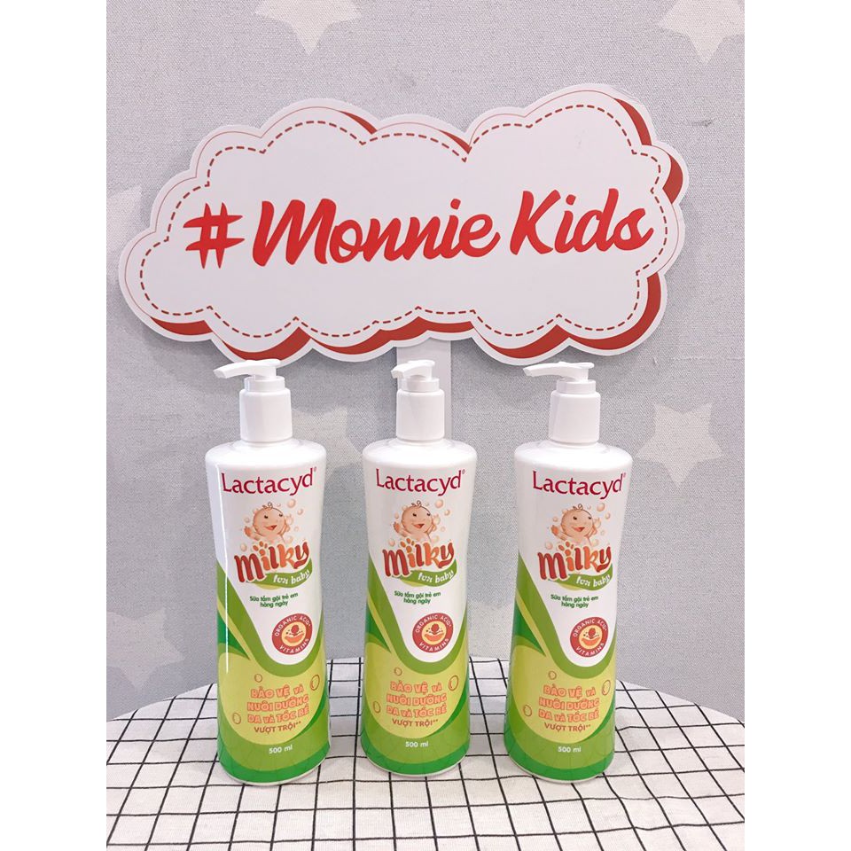 SỮA TẮM CHO BÉ LACTACYD MILKY 500ML