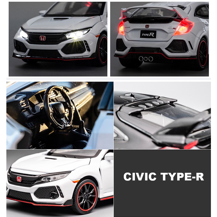 Mô Hình Xe Hơi Honda Civic TYPE R Bằng Hợp Kim Tỉ Lệ 1:32