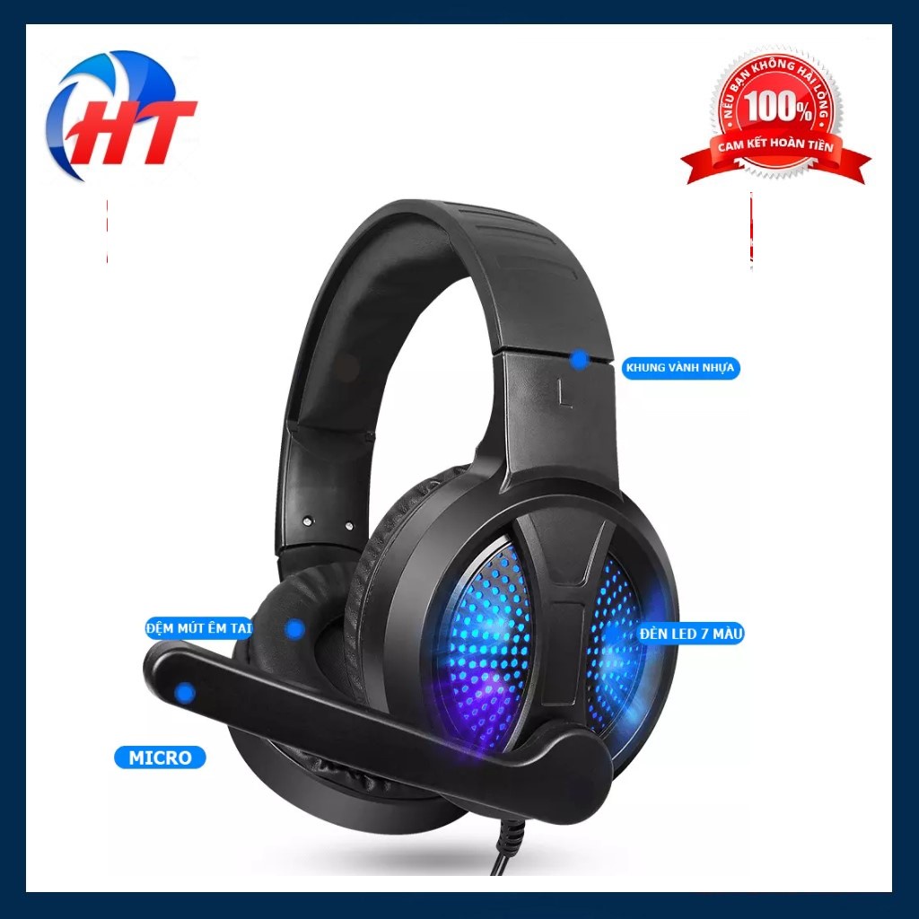 Tai nghe gaming A69 Đèn LED RGB có MIC dành cho game thủ