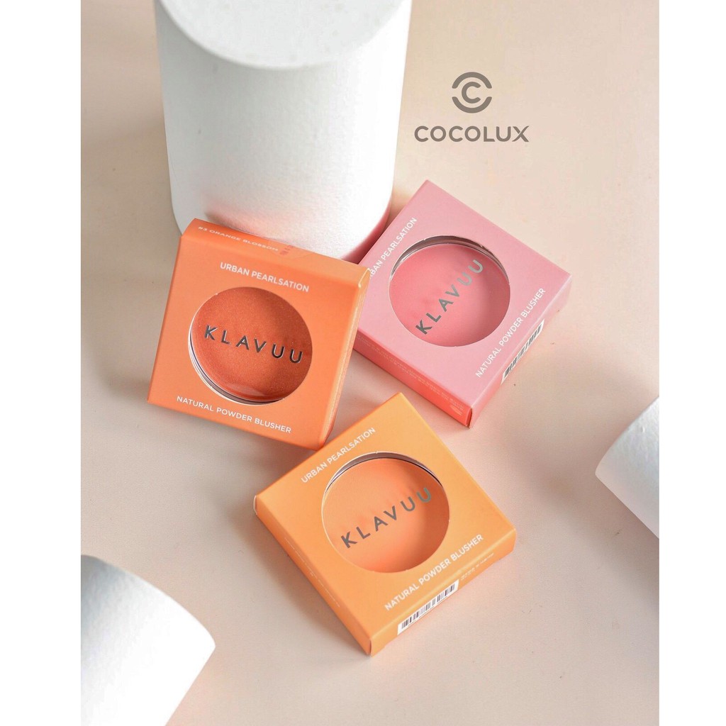 Phấn Má Hồng Klavuu Urban Pearlsation Natural Powder Blusher-[COCOLUX]