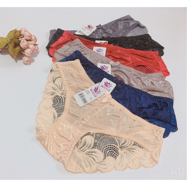 Com bo 5 quần lót ren lụa (cao cấp)