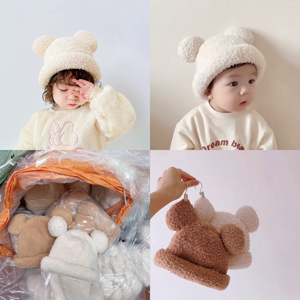 MŨ LÔNG CỪU CAO CẤP CHO BÉ