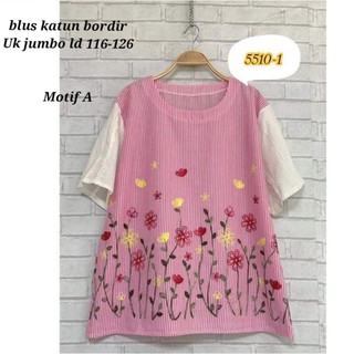 Áo Blouse Cotton Thêu Jumbo KOMBI 55011
