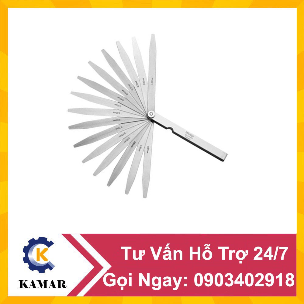 Bộ dưỡng đo khe hở 184-302S (0.03-0.5mm/13 lá) Mitutoyo