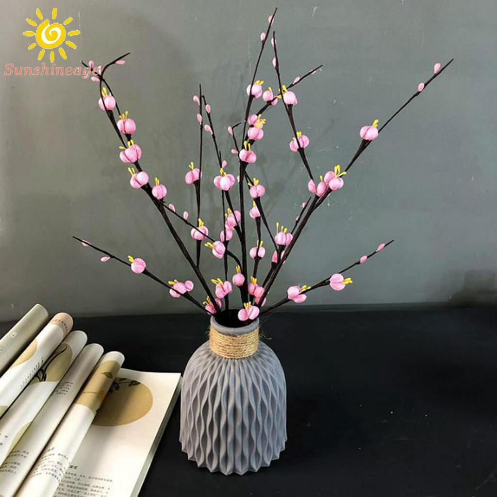 Bình hoa nhựa giả đan mây thủ công trang trí tiện dụng