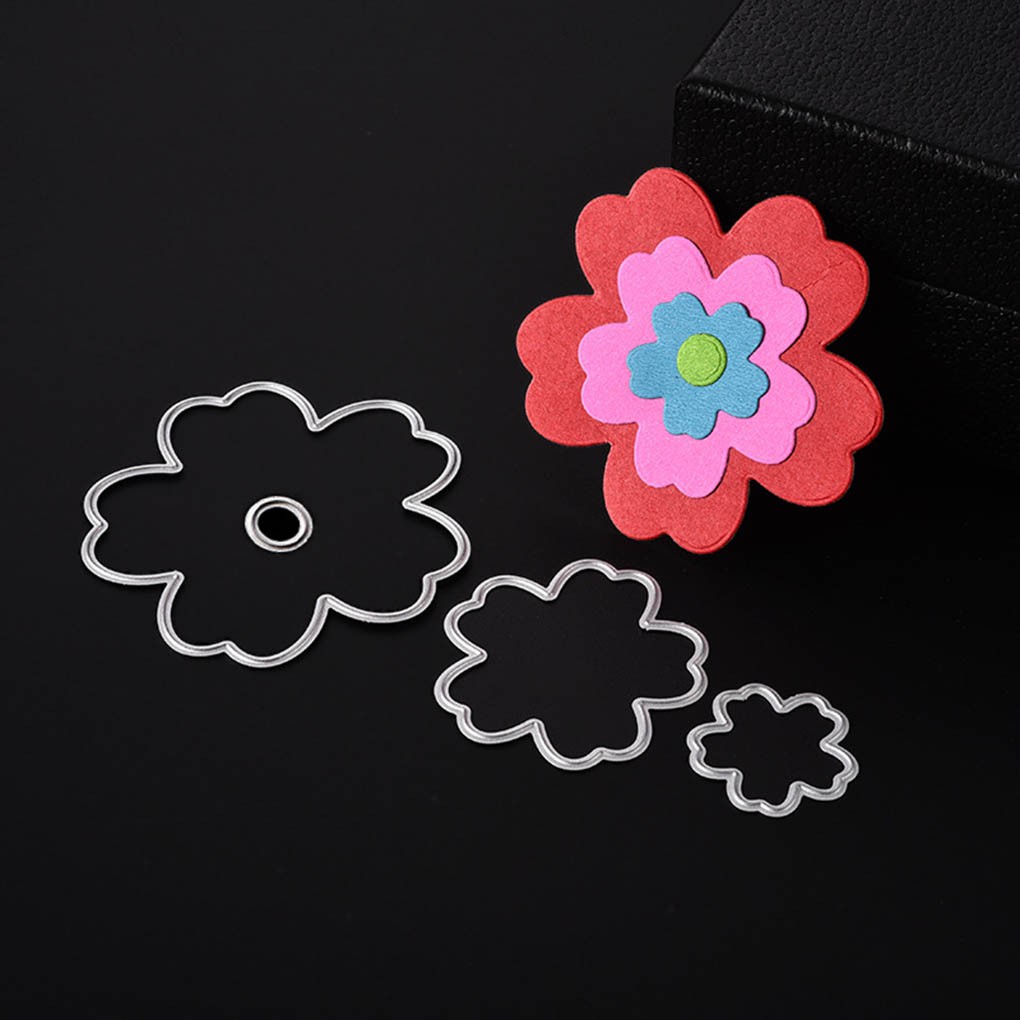 Khuôn Cắt Giấy Làm Từ Kim Loại Phong Cách Hình Hoa Dùng Trang Trí Tập Sách