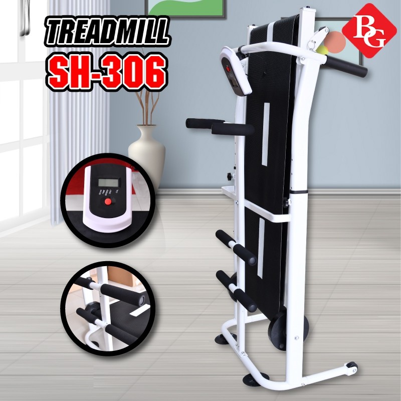 professionall.gym19- (KHÔNG SỬ DỤNG ĐIỆN) Máy chạy bộ cơ đa năng mẫu mới Treadmill SH - S306 5 in 1