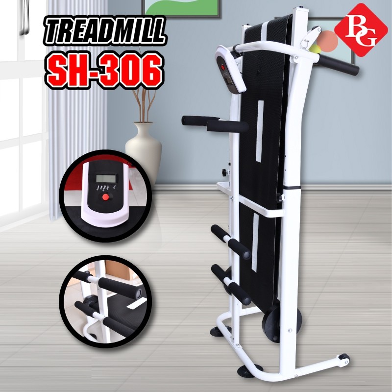 GYM19 (Có video) Máy chạy bộ cơ đa năng mẫu mới Treadmill SH - S306 5 in 1 mẫu 2019