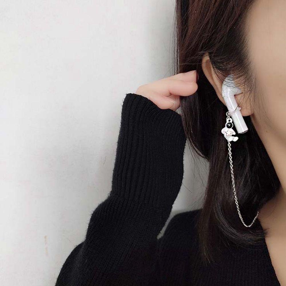 Tai Nghe Vòng Cổ Kết Nối Bluetooth Bằng Thép Không Gỉ Chống Thất Lạc Hình Trái Tim